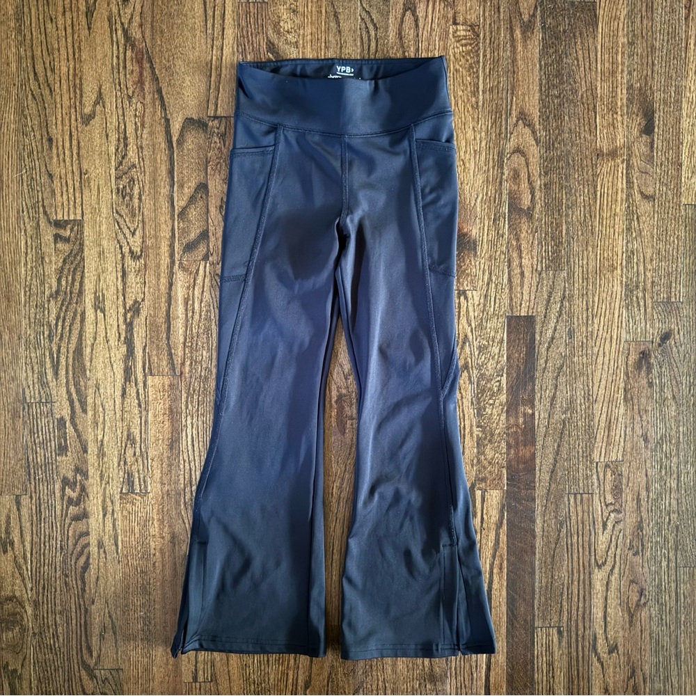 YPB by Abercrombie Kids Black Yoga Pants - Size 7/8